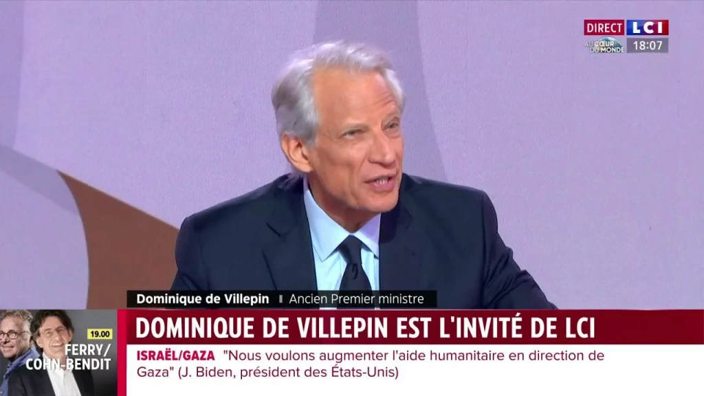 Accusé d’antisémitisme, de Villepin répond : La France "devient un très petit pays"