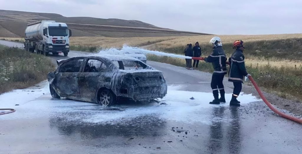 Drame routier à Constantine: Six victimes mortes carbonisées