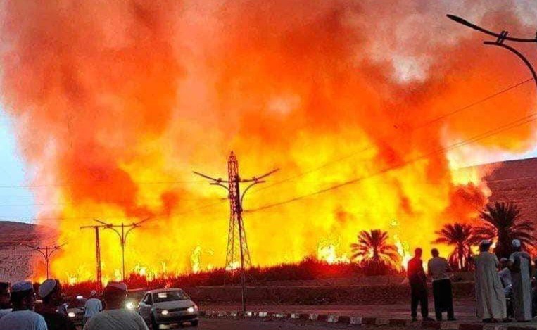 Ghardaïa: Un gigantesque incendie maitrisé