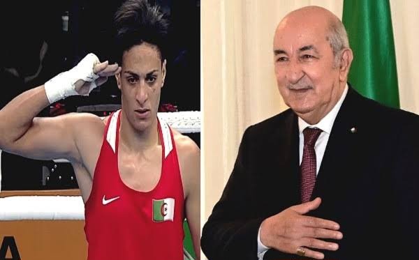 Victoire d’Imen Khelif : Le chef de l’Etat exprime sa fierté Le Président de la République M.Abdelmadjid Tebboune était derrière la boxeuse internationale algérienne, en la soutenant à fond surtout dans ces moments difficiles qu'elle a vécu.