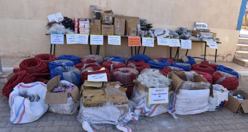 Zelfana (Ghardaïa) : Des pièces détachées destinées à la contrebande saisies