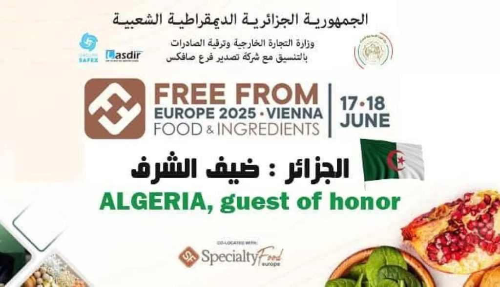 Free from and Speciality food Expo 2025 : L’Algérie en quête de nouveaux marchés !