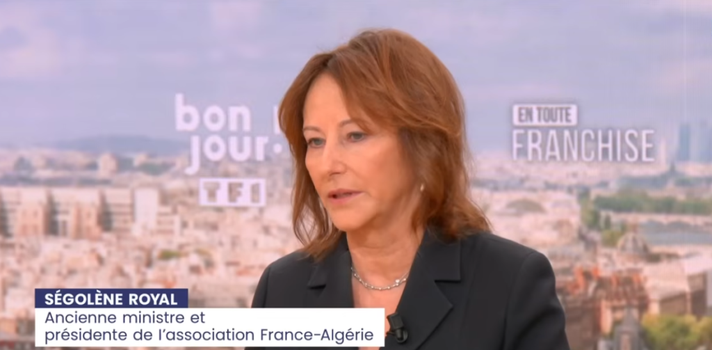 l’ancienne ministre socialiste Ségolène Royal est revenue sur son récent voyage en Algérie. 