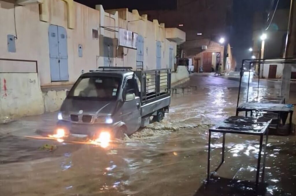 Des précipitations exceptionnelles se sont abattues sur la wilaya de Ghardaïa ce mercredi soir.