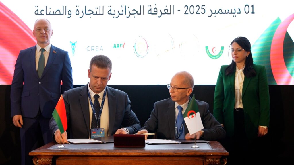 L’Algérie et la Biélorussie se fixent le cap du demi-milliard de dollars ! Le partenariat économique entre Algérie et Biélorussie s’inscrit dans une nouvelle dynamique, marquée par la fixation d’un objectif chiffré à moyen terme.