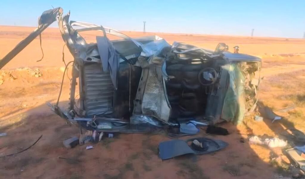 Un grave accident de la circulation est survenu, samedi, à 16h35, sur la route nationale N°1, au niveau de la commune de Hassi R'mel à Laghouat.