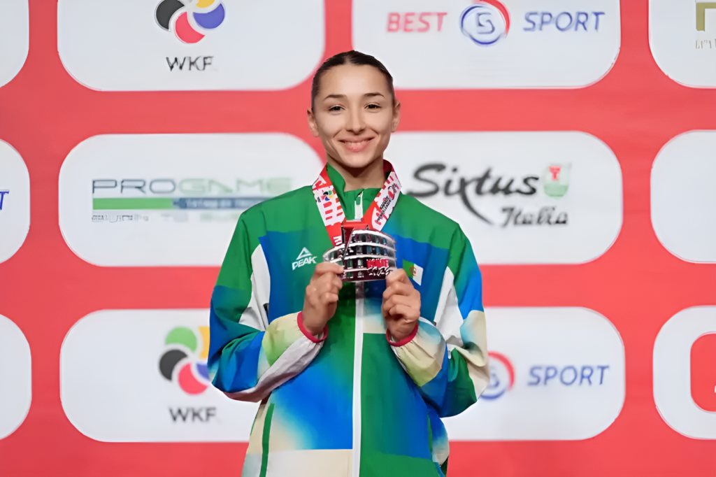 La karatéka algérienne Cylia Ouikene s'est illustrée lors du World Karate League organisé en Chine