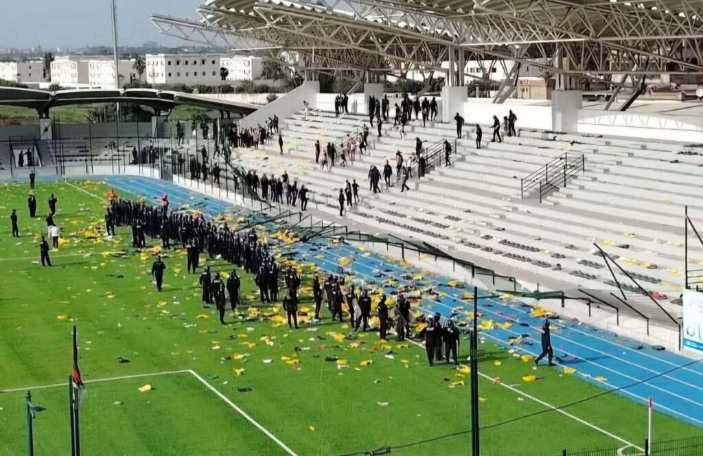 Des incidents ont éclaté lors du match USMH – ASMO, provoquant l’intervention des forces de l’ordre