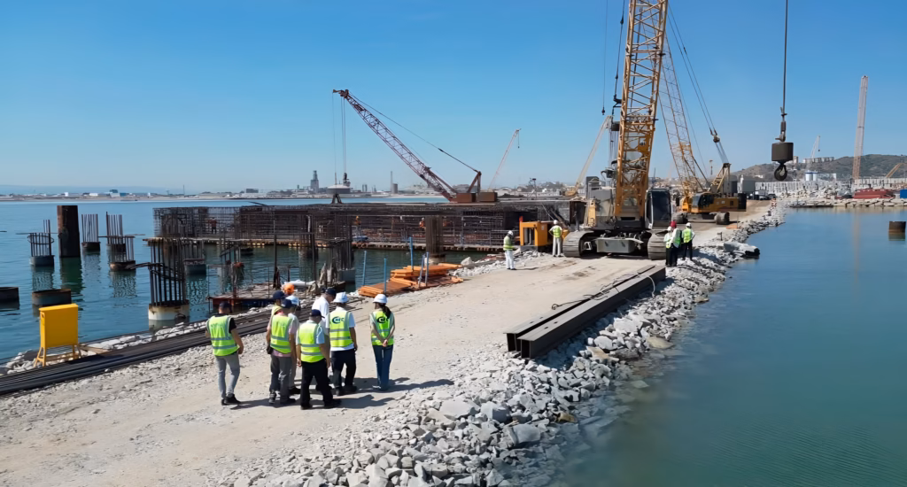 Port d’Annaba : Coup d’accélérateur sur la cadence du nouveau quai minier Découvrez comment le port d'Annaba accélère la cadence de ses travaux (doublement des effectifs en été) pour lancer l'exportation de phosphate d'ici 2027.