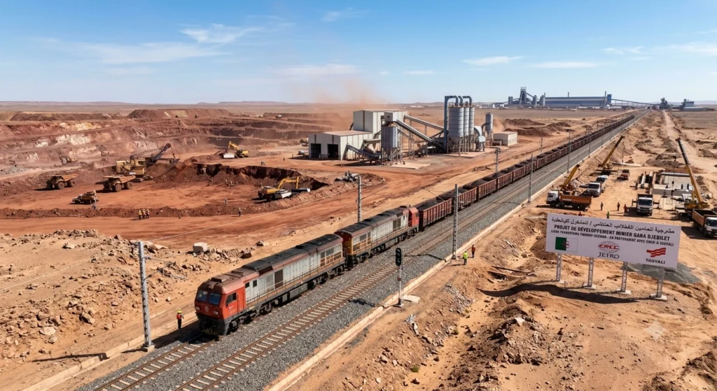 Mines en Algérie : Le rapport de la JETRO dévoile la stratégie pour sortir de la dépendance aux hydrocarbures Découvrez le rapport JETRO sur le secteur minier en Algérie : fer à Gara Djebilet, phosphate à Tébessa, zinc à Tala Hamza et diversification économique.