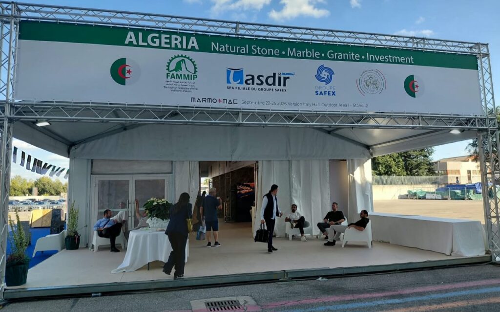 L’Algérie vise les marchés internationaux du marbre : Une présence stratégique au salon Marmomac 2026 en Italie L'Algérie participe au salon Marmomac 2026 en Italie pour promouvoir son industrie du marbre.